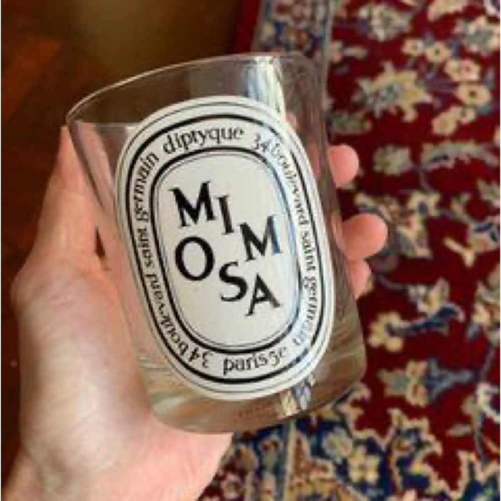 Diptyque Mimosa Empty Full Size Candle Jar 190g Gem